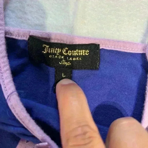 Juicy Couture Black Label Women's Size Large Blue Sleep Camisole Tank Top - Picture 4 of 8